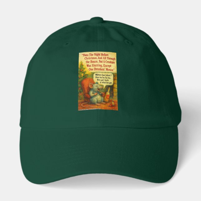 One Drunken' Mouse – Christmas Card Chaos Hat (Front)