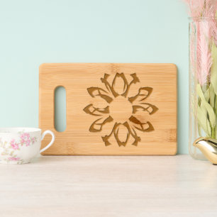 One Element Floral Pattern  Engraved Cutting Board