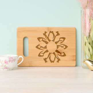 One Element Floral Pattern Engraved Cutting Board