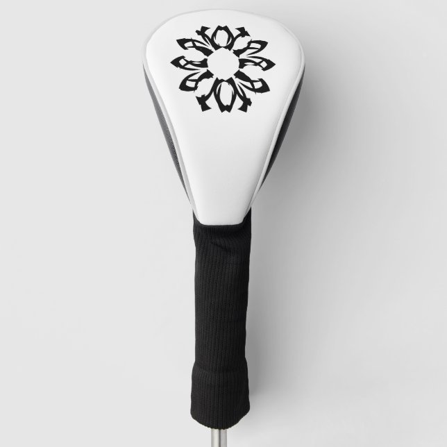 One Element Floral Pattern  Golf Head Cover (Front)