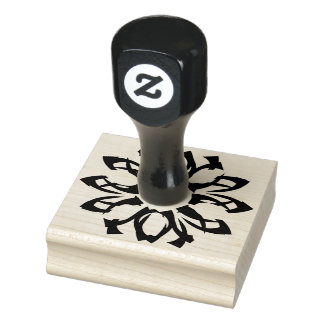 One Element Floral Pattern rubber stamp