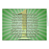 ONE  Ephesians 4:4-6 BIBLE SCRIPTURE (Front Horizontal)