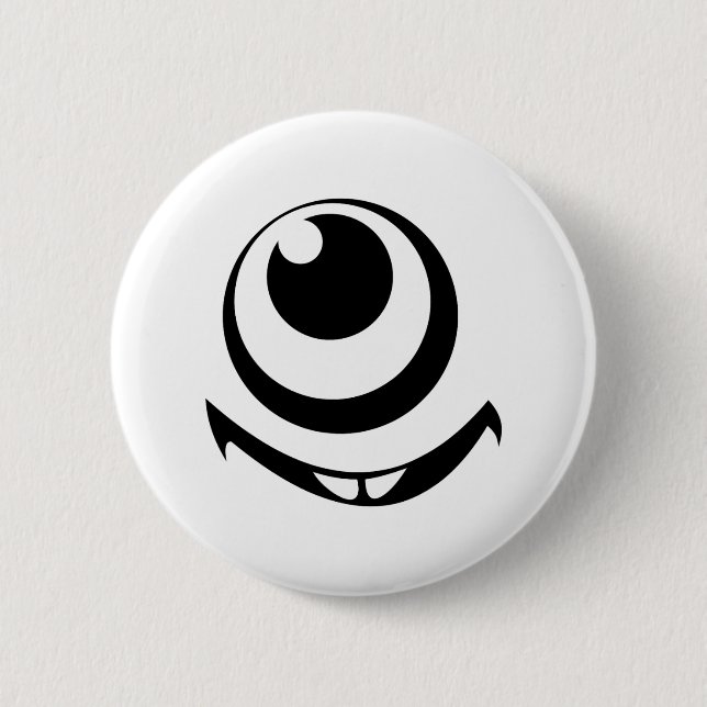 One Eye Monster Costume Easy Costume Ideas Hallowe Button (Front)