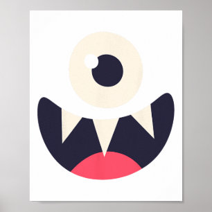 One Eye Monster Easy Costume Ideas Halloween Graph Poster