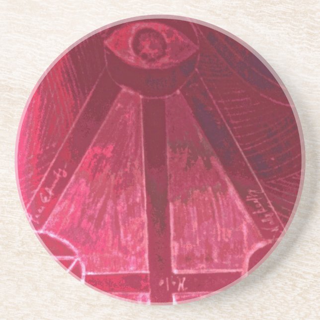 one eye watching you drink coaster (Front)