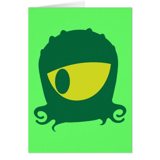 One eyed Alien creature Cards (Front)