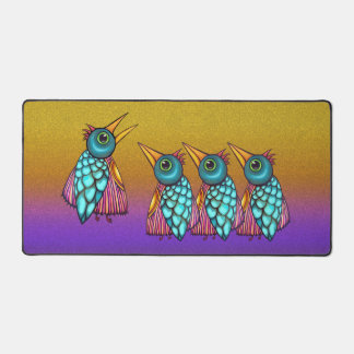 One Eyed Birds Desk Mat