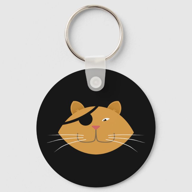 One eyed cat keychain (Front)
