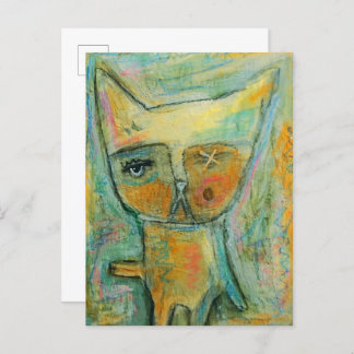 One-eyed Cat Postcard