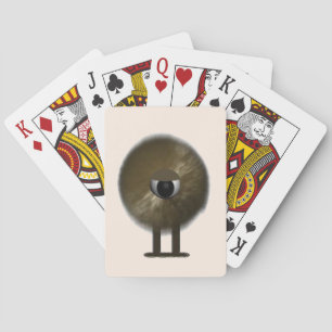 One Eyed Fuzzy Monster Bicycle Playing Cards