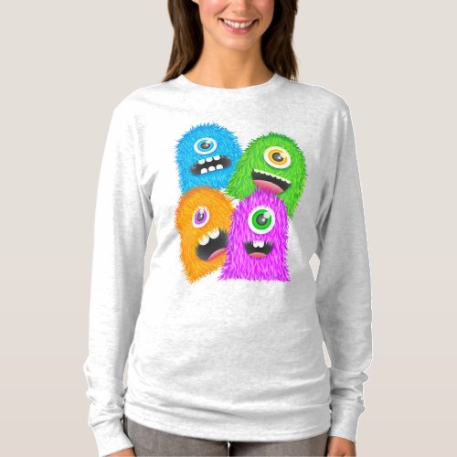 One Eyed Fuzzy Monsters T_Shirt