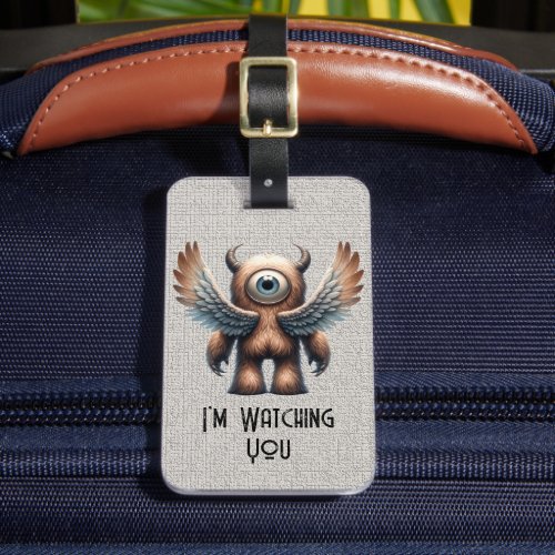 One_eyed Monster _ Custom  Luggage Tag