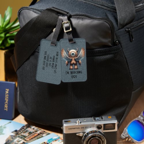 One_eyed Monster _ Custom  Luggage Tag