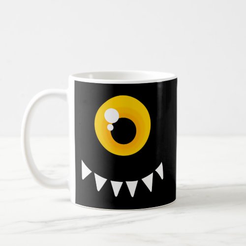 One Eyed Monster _ Monster Yellow Eyes Coffee Mug