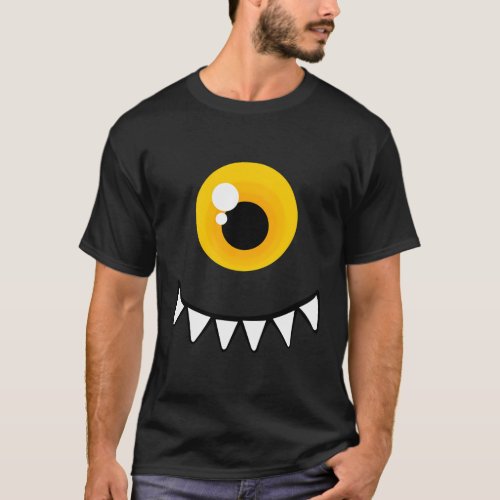 One Eyed Monster _ Monster Yellow Eyes T_Shirt