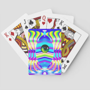 One-Eyed Star Beast Ken Gage Psychedelic Art Poker Cards