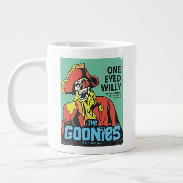 One-Eyed Willy Pirate Captain of The Inferno Giant Coffee Mug (Left)