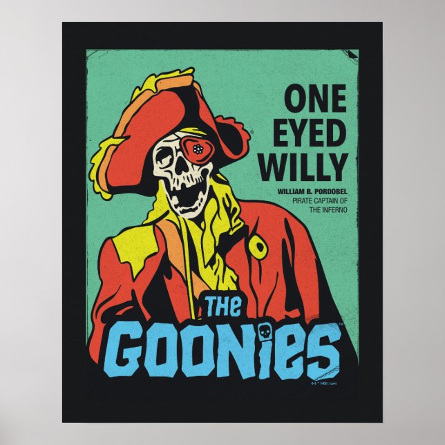 One-Eyed Willy Pirate Captain of The Inferno Poster (Front)