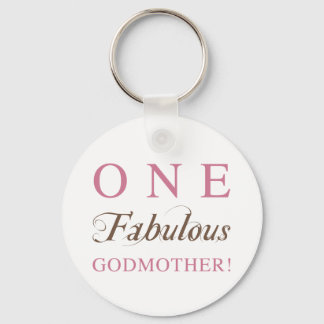 One Fabulous Godmother Gifts Keychain
