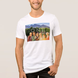 One Family Retro Vintage Highland Mountain Landsca Tri-Blend Shirt