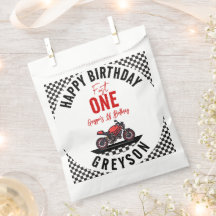 One Fast Race Motorcycle Boy 1st Birthday Party