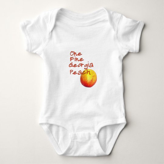 One Fine Georgia Peach Baby Bodysuit