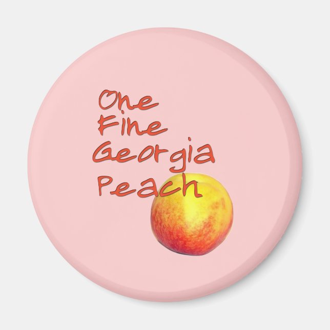 One Fine Georgia Peach Magnet (Front)