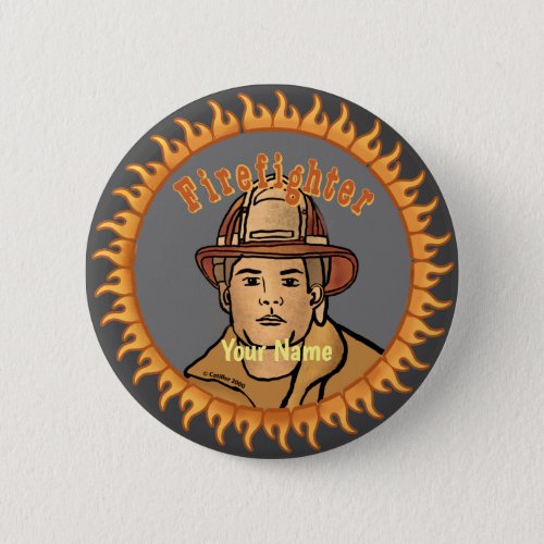 One Firefighter custom name pin button