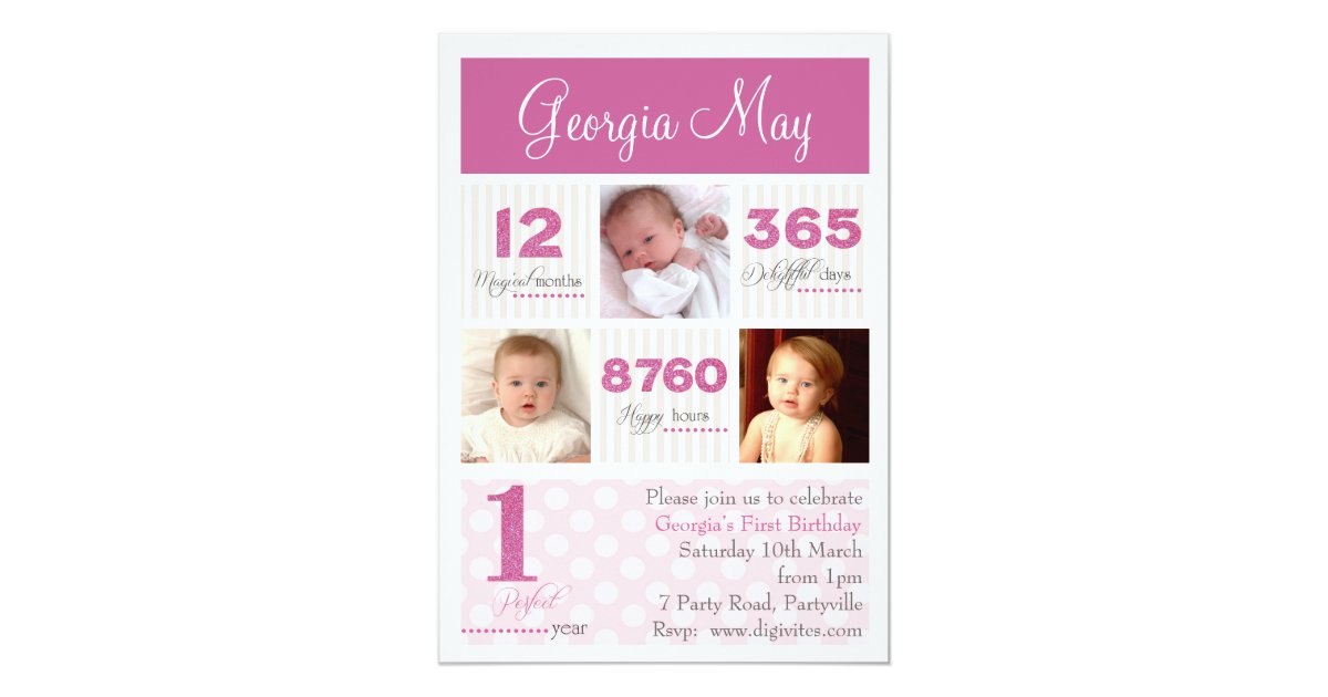 Free Baby S First Birthday Invitations Evite