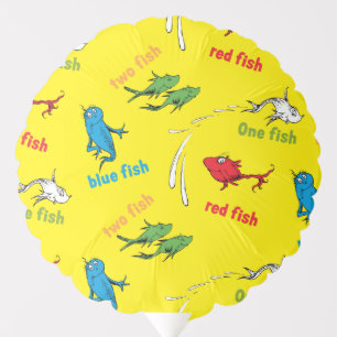 One Fish Two Fish Yellow Pattern Balloon