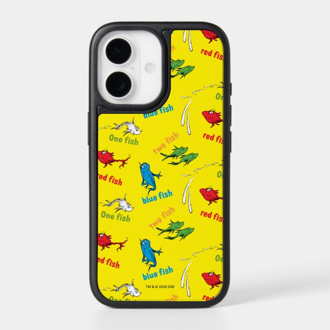 One Fish Two Fish Yellow Pattern Otterbox iPhone Case (Back)