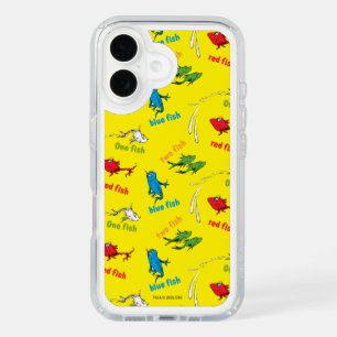 One Fish Two Fish Yellow Pattern iPhone 16 Case