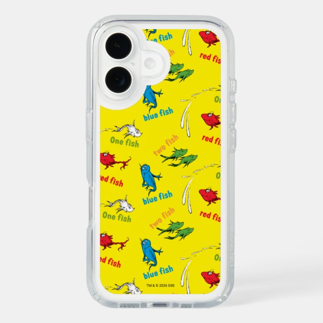 One Fish Two Fish Yellow Pattern Speck iPhone Case (Front)