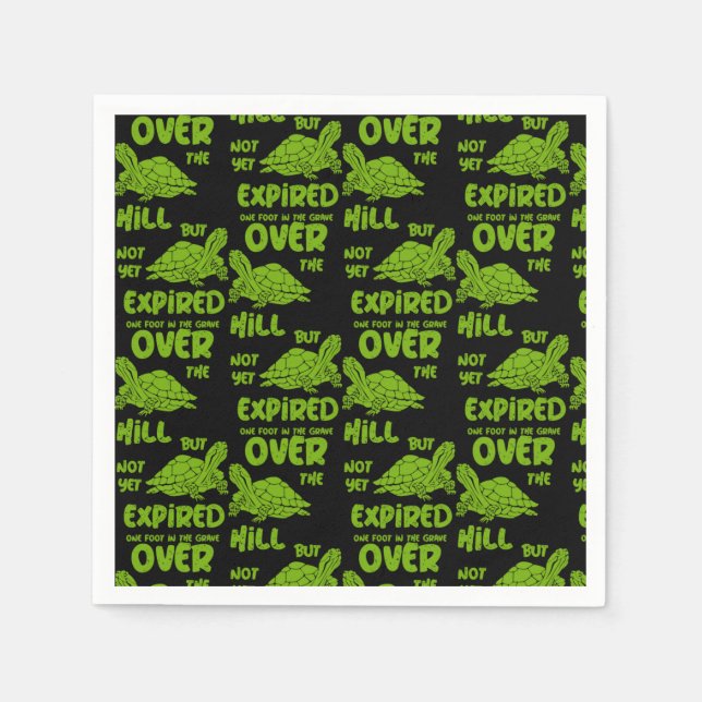 One Foot In The Grave Napkins (Front)