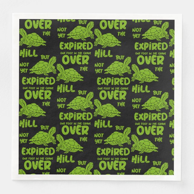 One Foot In The Grave  Paper Dinner Napkins (Front)