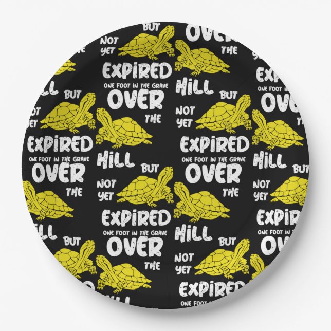 One Foot In The Grave Paper Plates (Front)