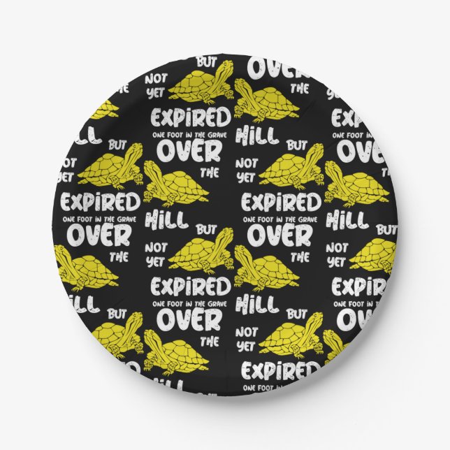 One Foot In The Grave   Paper Plates (Front)