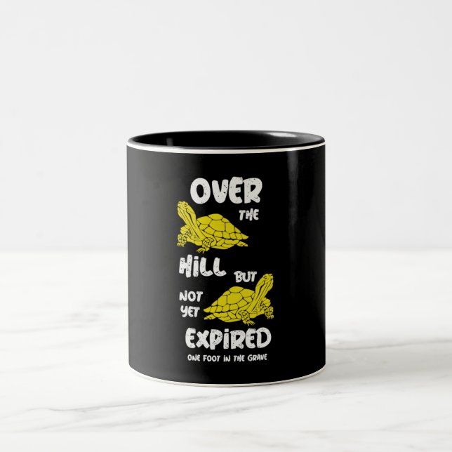 One Foot In The Grave Two-Tone Coffee Mug (Center)