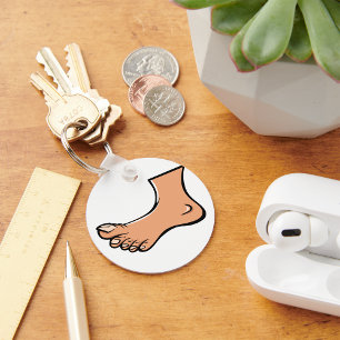 One Foot Keychain