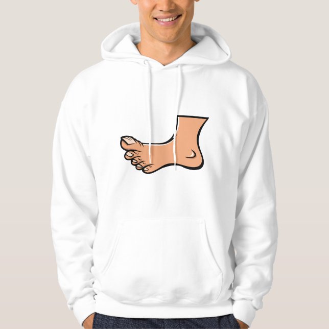 One Foot Mens Hoodie (Front)