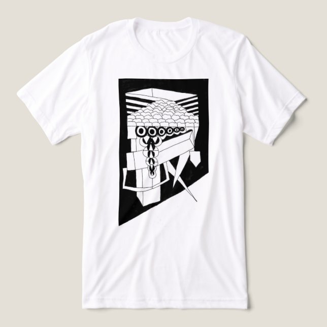 One Foot Out Tri-Blend Shirt (Design Front)