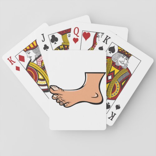 One Foot Playing Cards