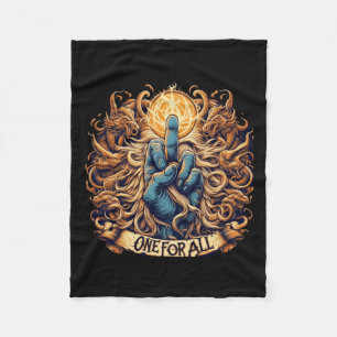 One For All A Tapestry Of Unity Fleece Blanket