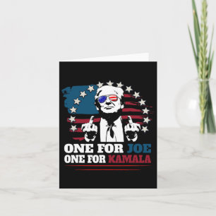 One For Joe One For Kamala Funny Trump Vote Trump Card