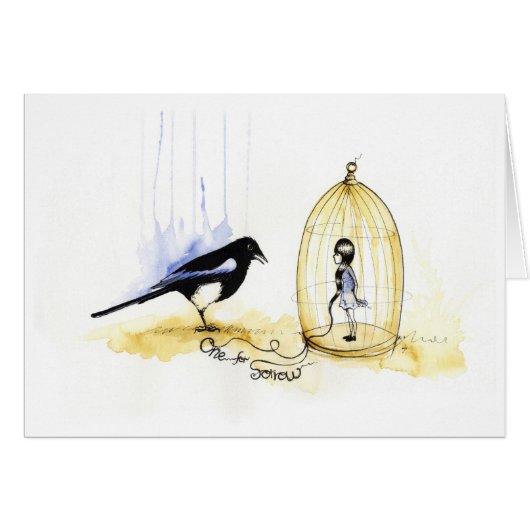 One for sorrow cards (Front Horizontal)