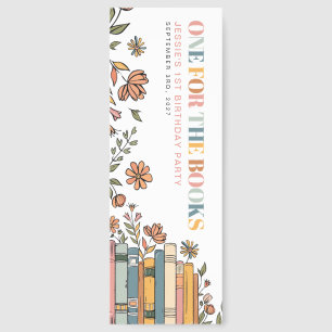 One For The Books Colorful 1st Birthday  Bookmarks