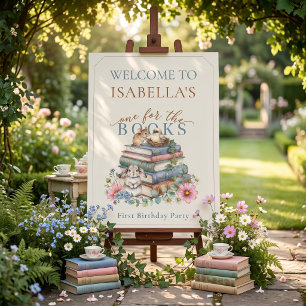 One For The Books Storybook Birthday Welcome Sign