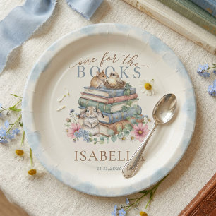 One For The Books Storybook First Birthday Paper Plates