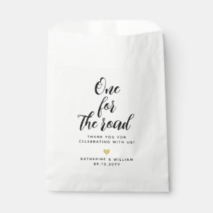 One For The Road Wedding Thank You Snack Favor Bag