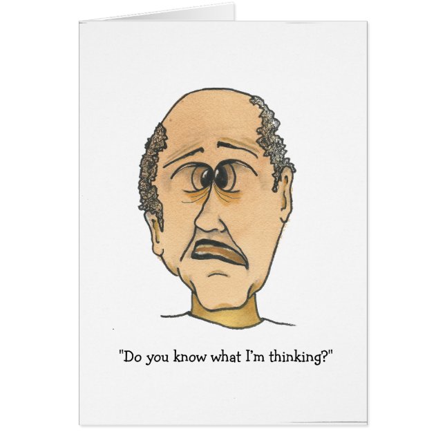 One Funny Guy Thinking Cards (Front)